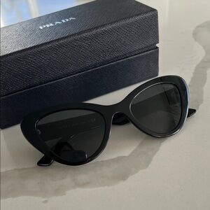 Prada Black Cat-Eye Sunglasses